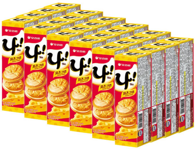 오리온 샌드 나 치즈크림 77gx24개(1BOX), 77g, 24개
