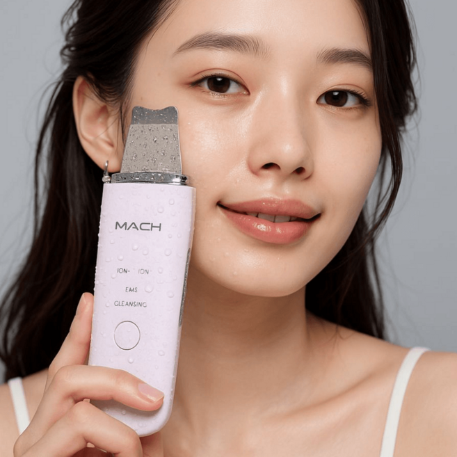 워터필링기 각질제거기 피부관리 아쿠아필 클렌징 마사지기, 화이트, 블랙헤드