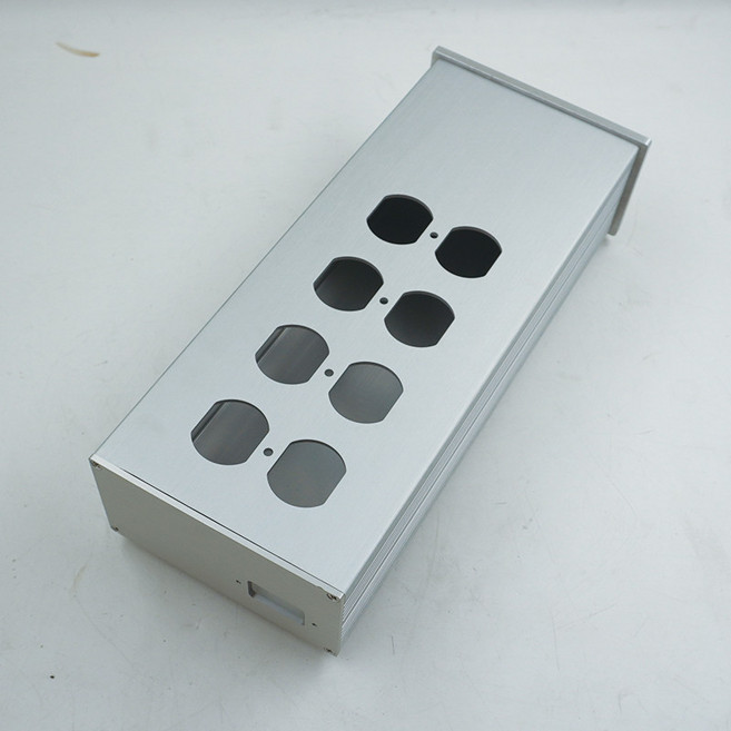 8位美標電源濾波器鋁機箱 音響排插DIY, 1個, 8位美標