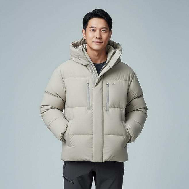 NEPA 네파 남자 겨울 아웃도어 구스다운 후디 패딩점퍼