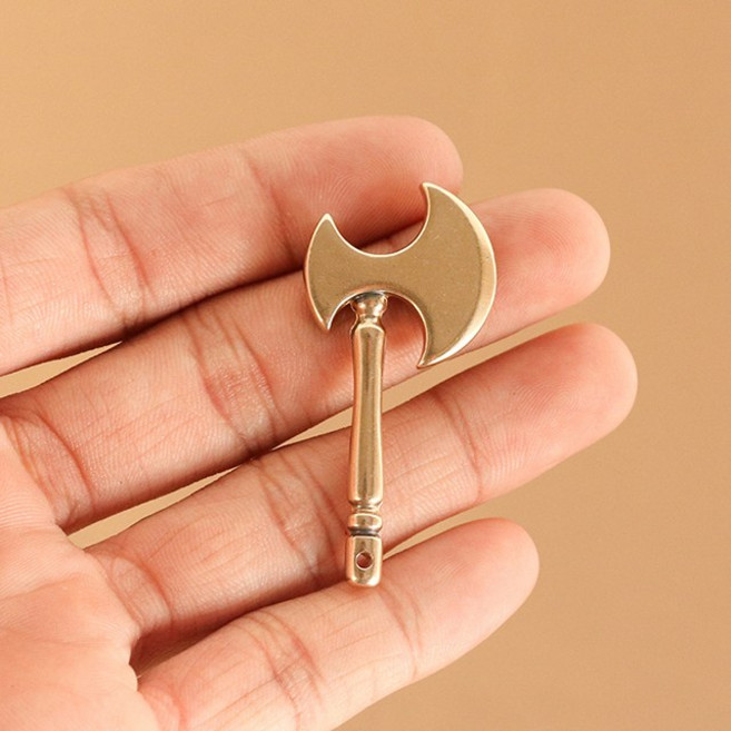 장군630 황동 도끼 diy 차키링 팔찌 목걸이 열쇠고리