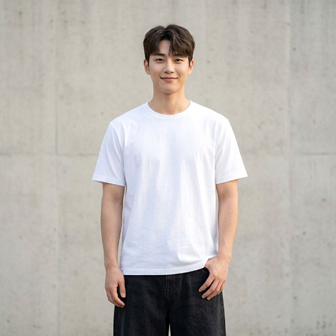 쿨쉐어 20수 고중량 기본핏 반팔 면티 남자 여자 프린팅 반팔티셔츠