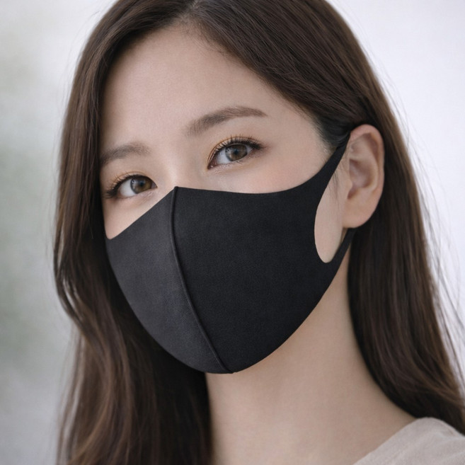 두리프 국산 빨아쓰는 숨쉬기 편한 은나노 항균 패션 3D 입체 자외선차단 천 연예인 마스크