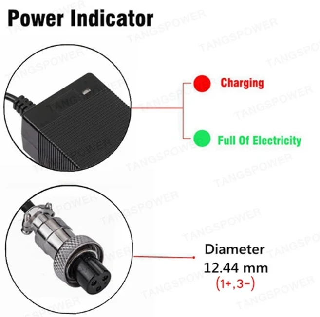 스마트 고속 충전 리튬 배터리 14S 52V 이온 퀄리티 선풍기 강한 열 방출 3A, 02 영국, 07 3P GX16