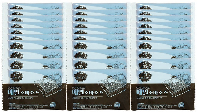 소소락 메밀소바소스 30봉, 40g, 30개