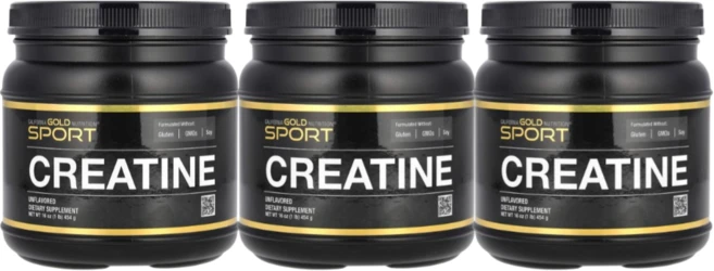 크레아틴 creatine 모노하이드레이트 무맛 식사대용 CaliforniaGoldNutrition, 454g, 3개 - 쿠팡