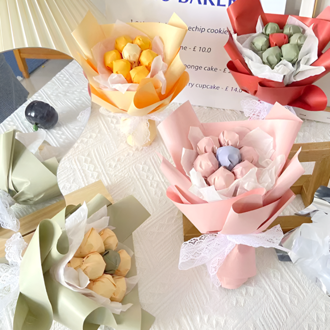 사탕 꽃다발 졸업식 부케 캔디 DIY 셀프 6종 컬러 패키지, 6컬러 DIY 패키지