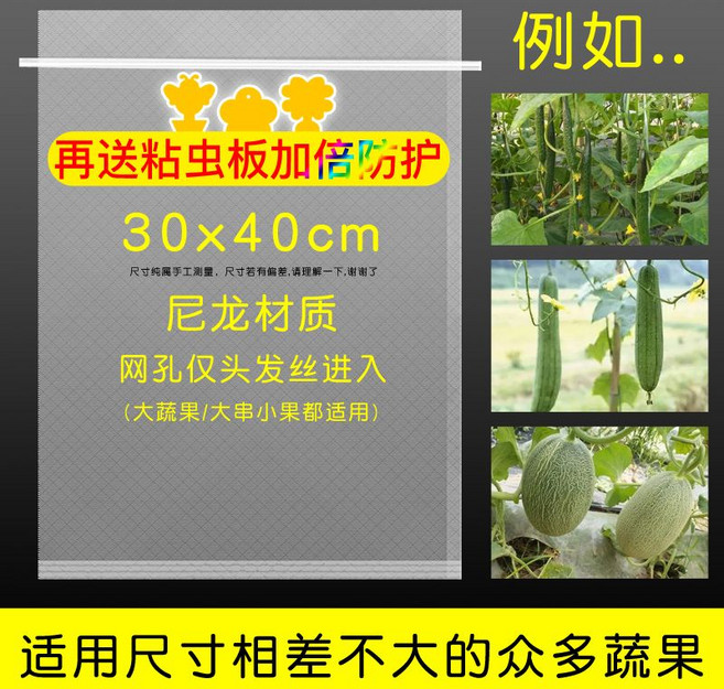 과일 야채 보호망 새 곤충 방지 반복사용 봉투 망 딸기 포도 사과 복숭아 형태보존 보호, N 30x40cm / 30개