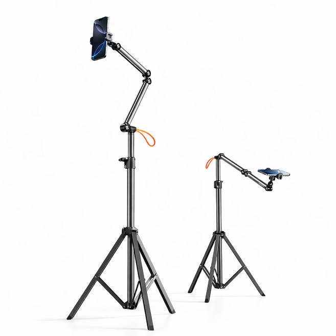 스틸리 각도조절 핸드폰거치대 삼각대 스탠드 B25, B25 블랙, 1개