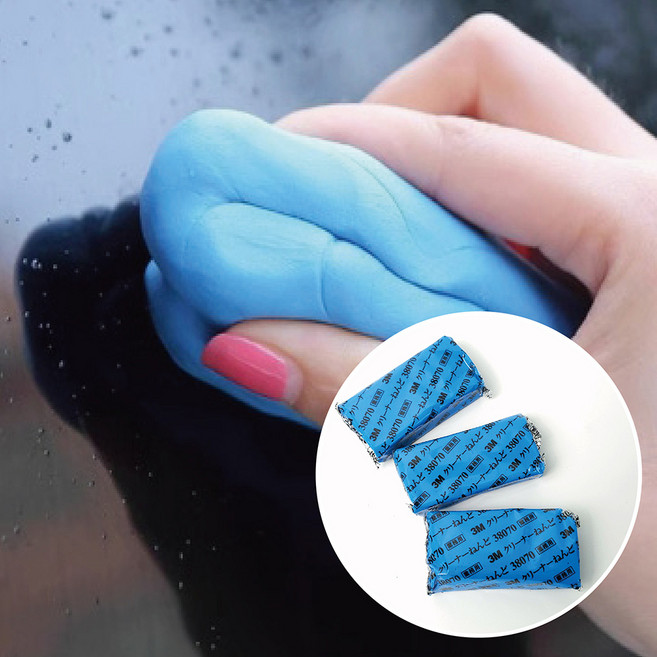 소미소 자동차 클레이바 철분제거 낙진제거, 3개, 180g