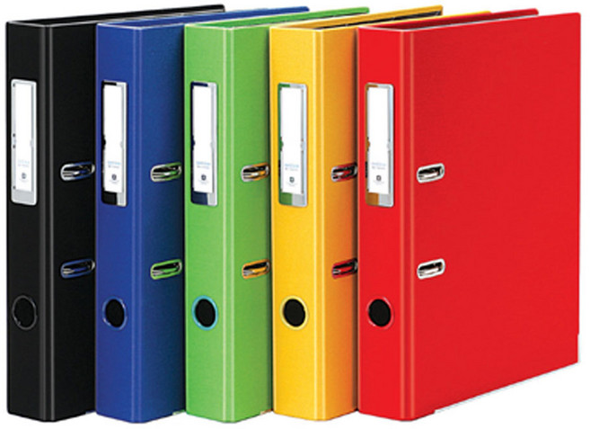 A4 2공 컬러웹 아치바인더 폭5cm 홀간격8cm B941-7, 1개, 노랑