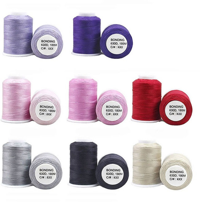 [청라핸즈] 본딩사 630D 가죽실 레자실 (17-290), 보라 521