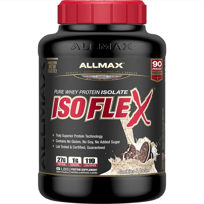 Allmax 아이소플렉스 퓨어 웨이 프로틴 아이솔레이트, 2.27kg, 1개 - 쿠팡