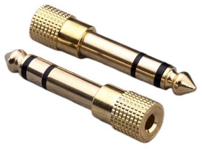 6.35mm to 3.5mm 스테레오 이어폰 헤드폰 변환 젠더 디지털 피아노 잭 케이블, 1개, 단일컬러, 6.35mm(수)to3.5mm(암)