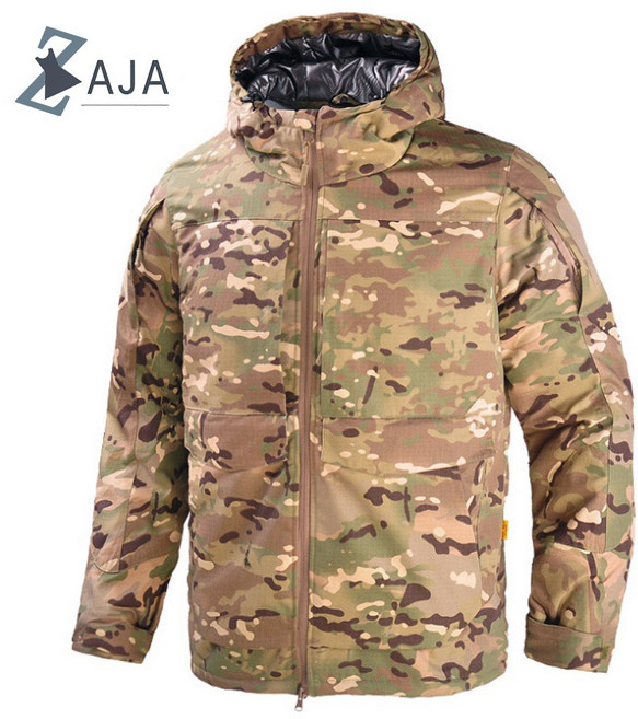 ZAJA 남성 열반사 아웃도어 후드 패딩 자켓 밀리터리 전술 방한복