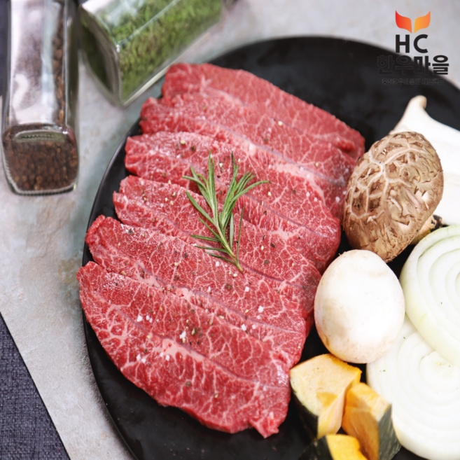 HC한우마을 1등급 한우 암소 부채살 소고기 샤브샤브 구이용 200g, 1개