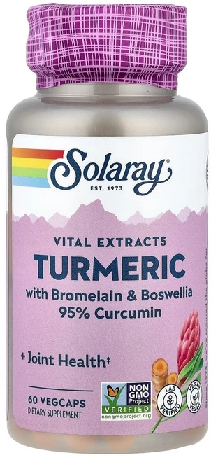 솔라레이 심황 특수 포뮬러 60 삼키기 쉬운 캡슐, SOR03802, 1개, 60정 - 쿠팡