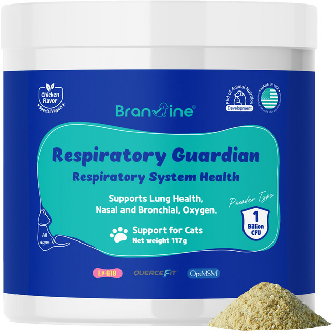 브랜바인 고양이 호흡기 영양제 기관지 비염 축농증 천식 기침 폐질환 켁켁거림, 1세트 구매, 1개