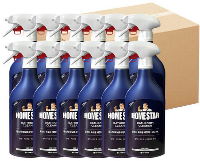 홈스타 욕실용 세정제 스프레이 500MLX12개입1박스, 500ml, 1박스