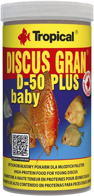 트로피칼 본사-디스커스 그랜 D50 플러스 베이비 tin 100ml 52g 치어 유어용, 1개 - 쿠팡