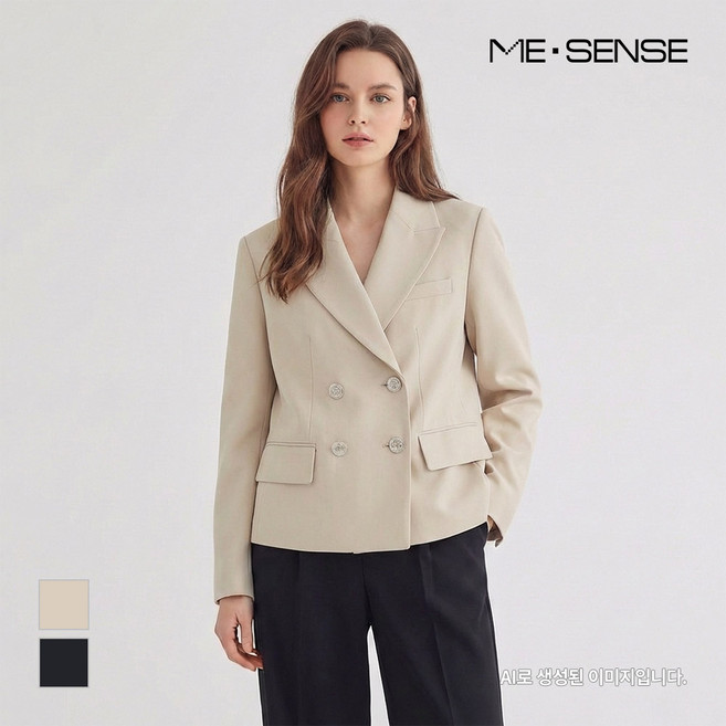 [미센스] 더블버튼 테일러드 자켓_MB32JKM181Z