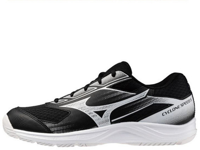Mizuno Cyclone Speed男女 排球鞋 室內運動鞋 V1GA258053 黑白, 1個, 28.0 CM
