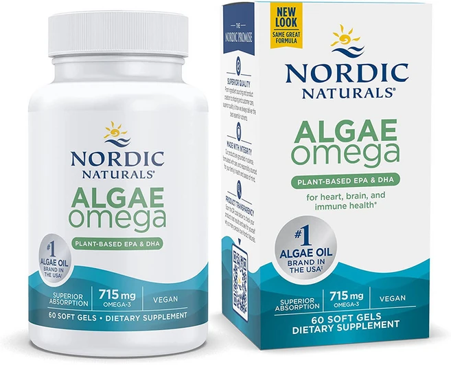 노르딕내추럴스 식물성 알게 오메가3 715mg EPA+DHA 60소프트젤, 1개, 60정 - 쿠팡