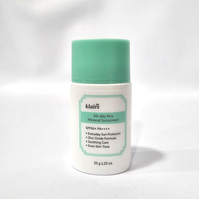 클레어스 올 데이 에어리 무기자차 선크림, 35g, 1개