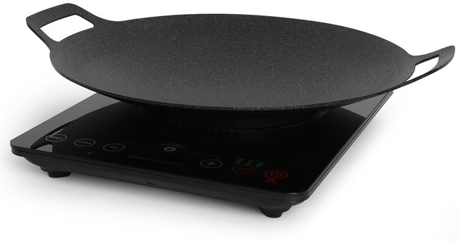 라체나 인덕션겸용 그리들팬 깊은형 38cm +마끈 불판 그릴, 1개