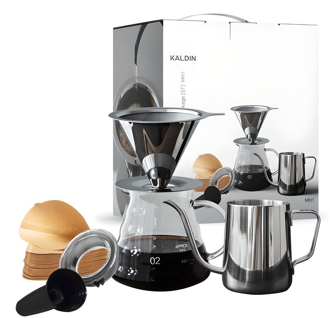 칼딘 홈카페 실속 핸드드립 패키지 MH1, 600ml, 1세트, 핸드드립 5종 세트