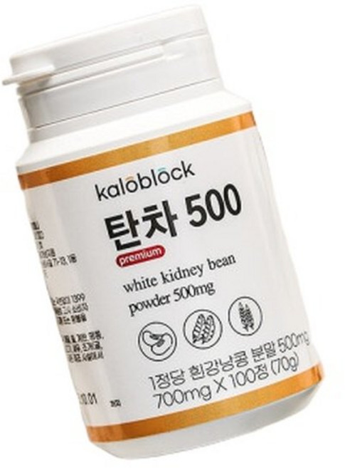 칼로블록 탄차500 흰강낭콩추출물 500mg 100정 4개