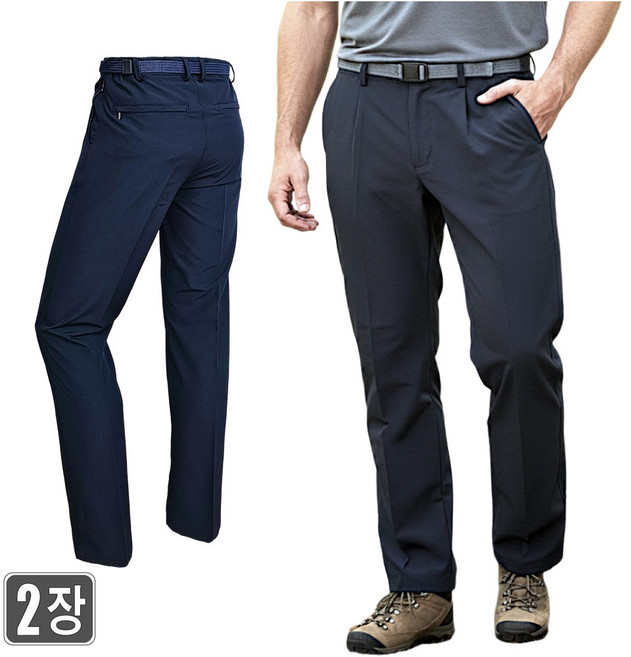 1+1 웨어몬 봄/가을 고탄력 홀인원 무지바지 골프 일상 야외 아웃도어