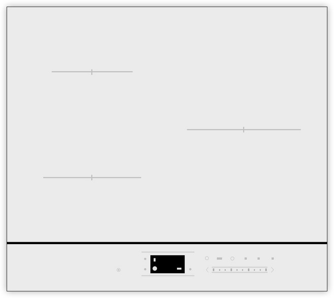 삼성전자 Bespoke AI 인덕션 3구 글램화이트 방문설치, NZ63DB607CFH, 빌트인