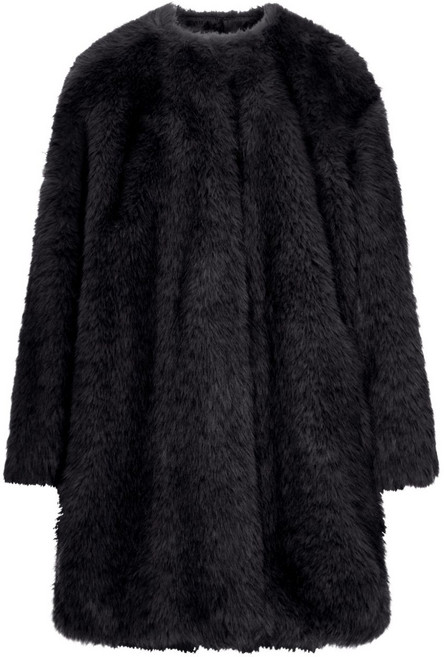 막스마라 페이크 퍼 코트