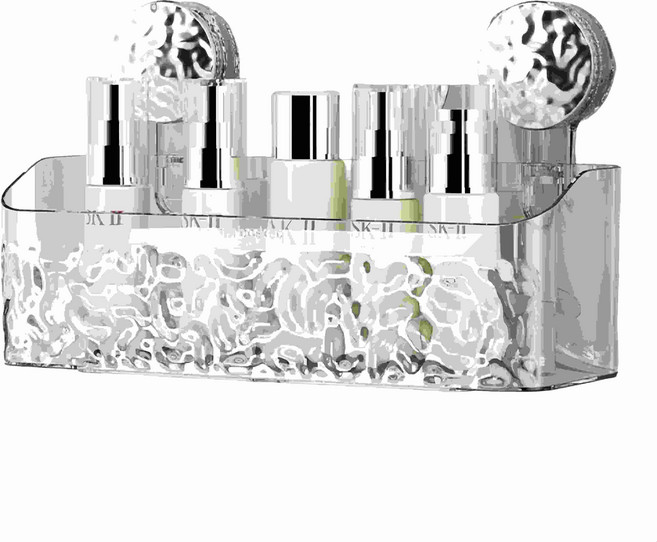 SK-II 置物架 浴室轉角收納架, 白色, 1層