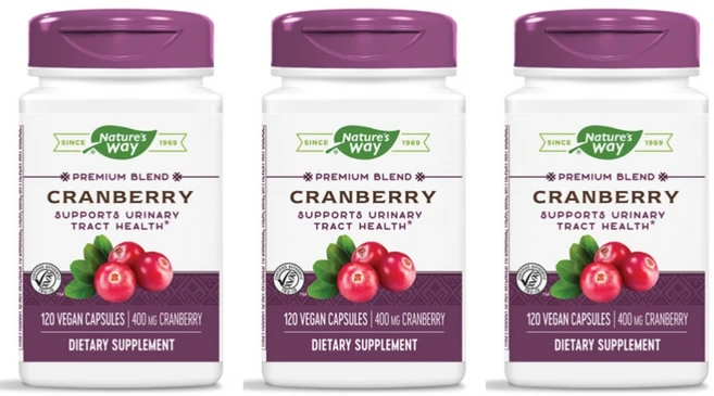 Natures Way 네이처스 웨이 크렌베리 400mg Cranberry, 3개, 120정 - 쿠팡