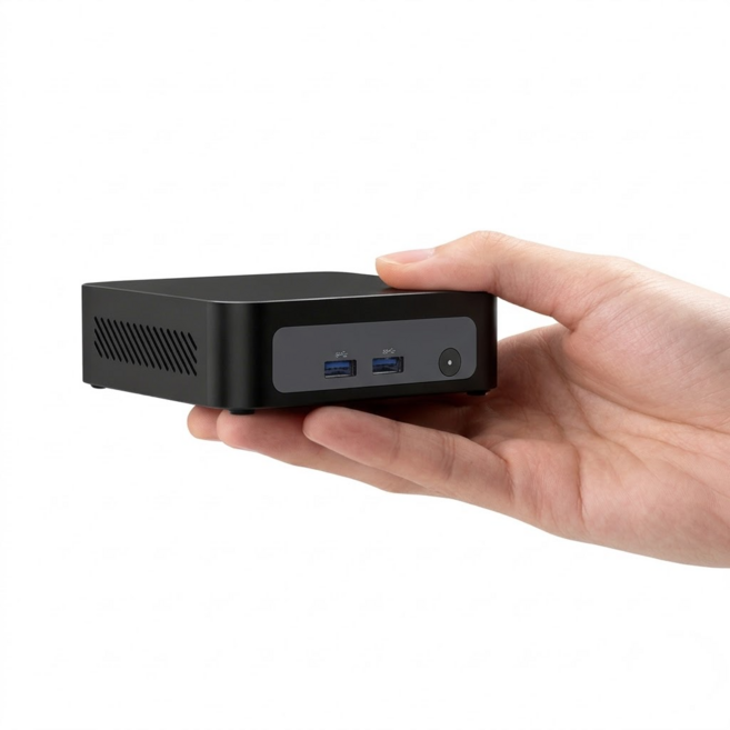 AMD Ryzen 7 4700U 迷你電腦 掌心般大小 105*115*35mm, 準系統, AMD 4700U, 0GB, 0GB, WIN11 Pro