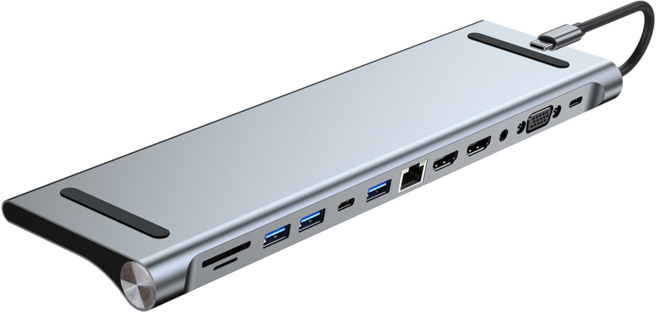 노트북 USB VGA HDMI PD1000 C타입 멀티허브, 12in1, 1개
