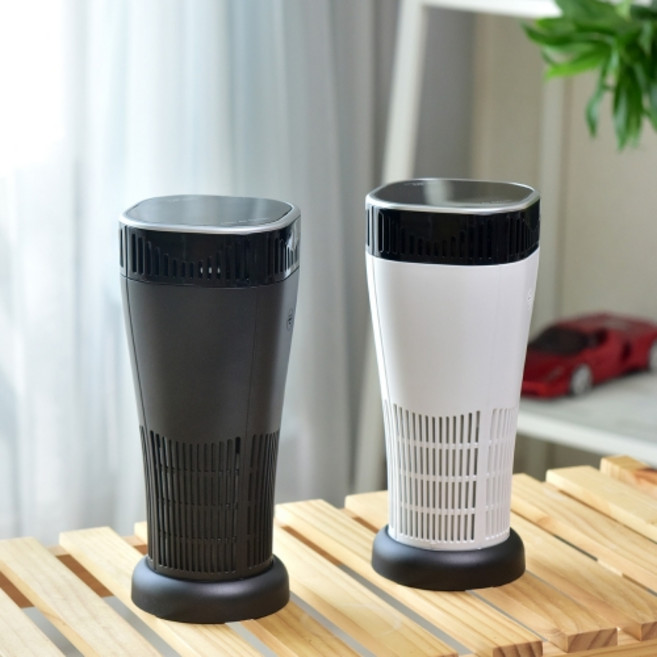 현대모비스 자동차 공기청정기 차량용 살균 컵홀더, 하얀색