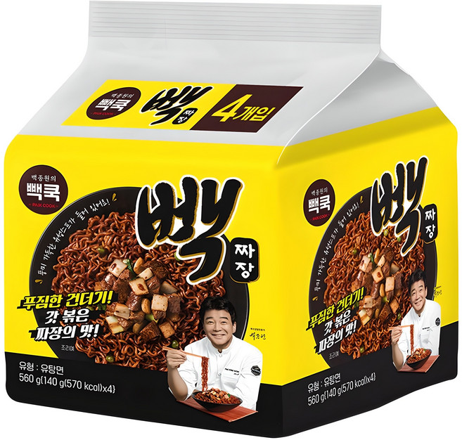 백쿡 빽짜장 140g, 4개