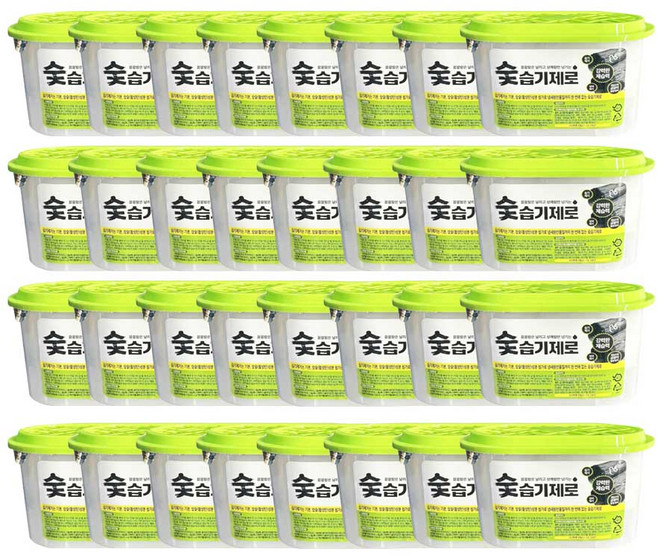 피죤 숯 습기제로 습기제거제 8p, 32개