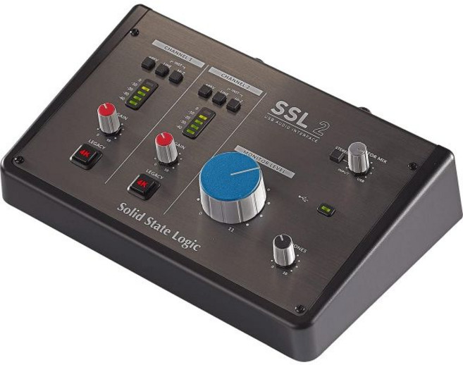 솔리드 스테이트 로직 SSL2 2-in2-out USB-C 오디오 인터페이스