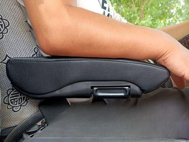 트럭 팔걸이 팔거치대 시트 캠핑카 트라고 블랙 셀프매듭가죽대형, 블랙 가죽버전대형 좌우 공용