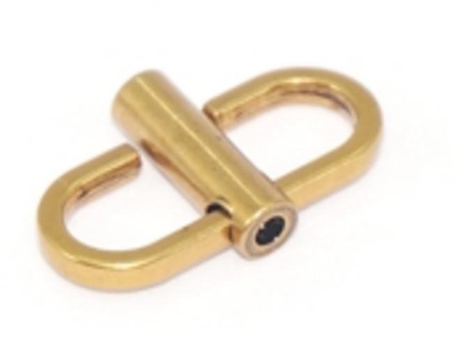 가방끈조절 체인조절 길이조절 체인쇼트너신형 나사고정, 다크골드, 1개