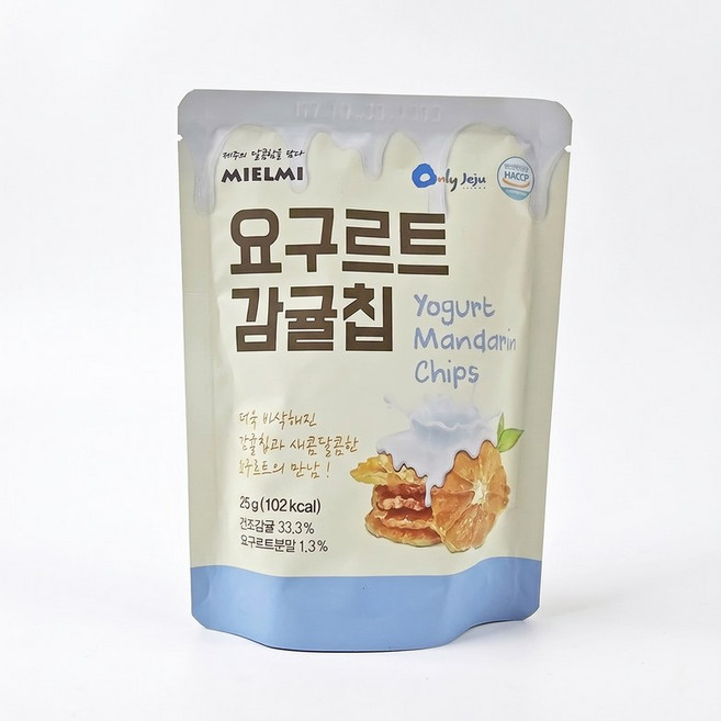 제주 요구르트 감귤칩 건과일 과일칩 제주도 여행선물 기념품, 1개