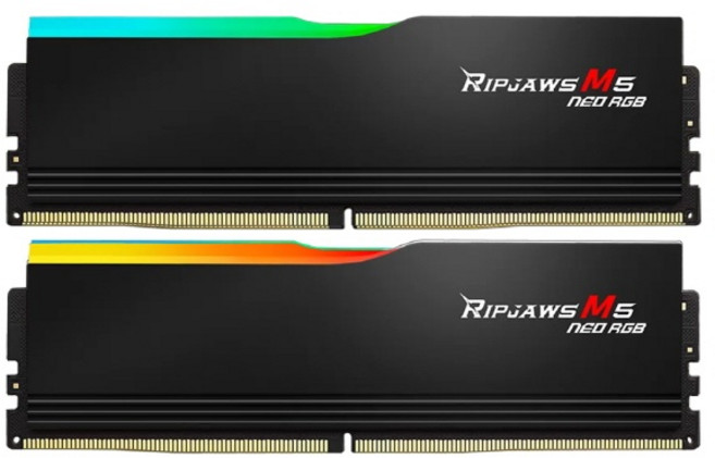 [G.SKILL] DDR5 PC5-48000 CL36 RIPJAWS M5 NEO RGB 블랙 [64GB (32GB*2)] (6000), 1세트
