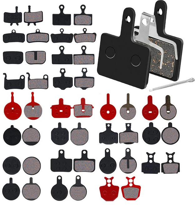 각종 호환 전동 자전거 전기 킥보드 디스크 브레이크 패드 MTB 로드 하이브리드 호환 세미 메탈 세라믹 유압, 1개