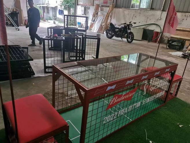 테이블발축구 게임 앉아서하는축구 풋살 풋볼 좌식 행사장 시트 앉아서하는, 1개, 선주문형 보증금