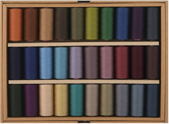 고강력 코아사 45수2합 30색 실세트 700m 재봉실 미싱실 재봉사 가정 공업용 무형광실, 3번 - 톤다운 세트, 1개