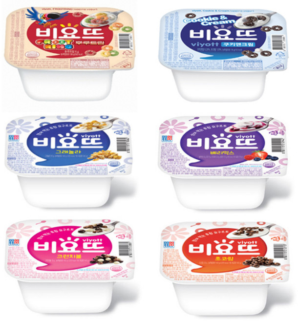 떠먹는 요구르트 비요뜨/그래놀라/베리믹스/크런치볼/쿠앤크/초코링/후루트링